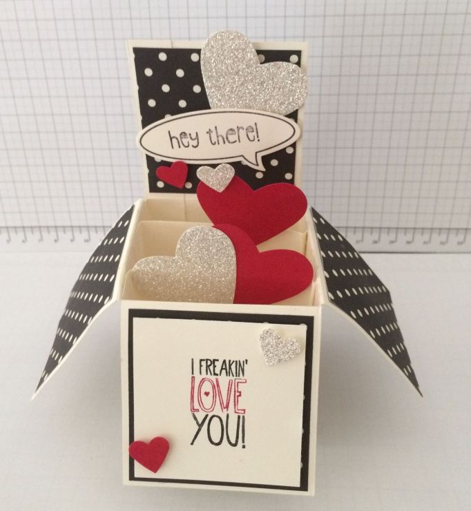 valentine card in a box